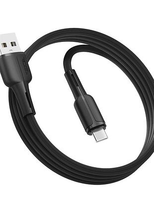 Кабель usb ridea rc-m121 prima fast charging usb 60w – type c 3a 1m black