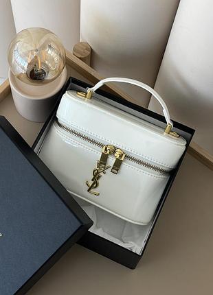 Женская сумка yves saint-laurent gaby vanity белый