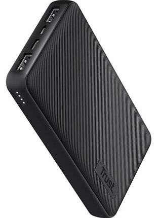 Зовнішня батарея trust primo powerbank 24676 20000mah, швидке заряджання, чорна