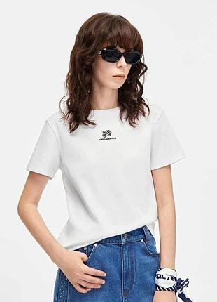 Футболка karl lagerfeld s біла