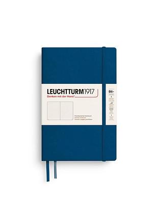 Блокнот leuchtturm1917, paperback (b6+), indigo, точка (400549)