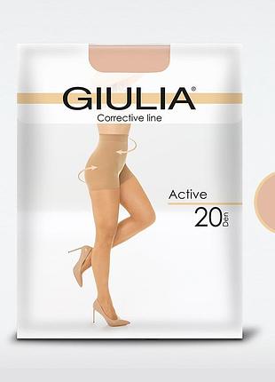 Колготки з коригуючими шортиками giulia active 20 den daino, 3