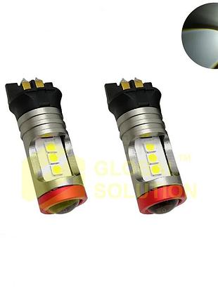 Автолампа gs pw24w-3030-7smd 12-24v canbus white