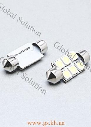 Автолампа gs fs-5050-6-smd 24v 36мм white