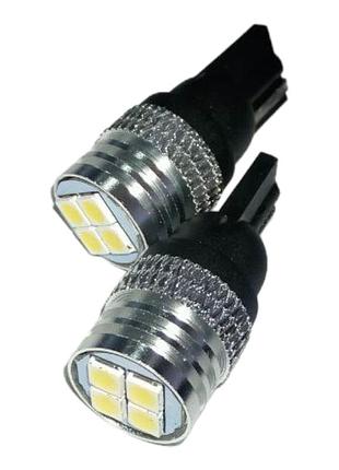 Автолампа t10 3030 4smd 9-32v samsung canbus (аналог лампи w5w) белая