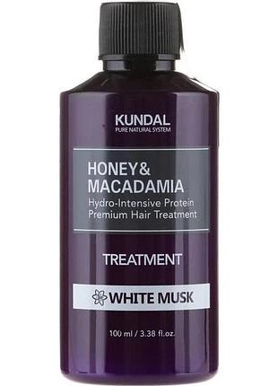 Кондиционер для волос "белый мускус" kundal honey & macadamia treatment ylang-ylang 100ml