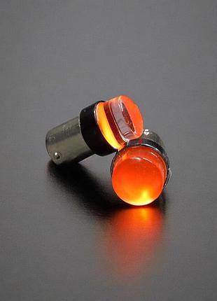 Автомобільна лампа стробоскоп 24v 1156-cob-2 silicone flash червоний