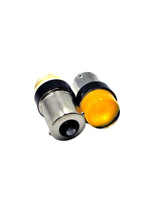 Led автолампа 24v 1156-cob-2 silicone yellow