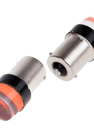Автомобільна лампа gs 1156-cob-2 12v silicone flash червоний