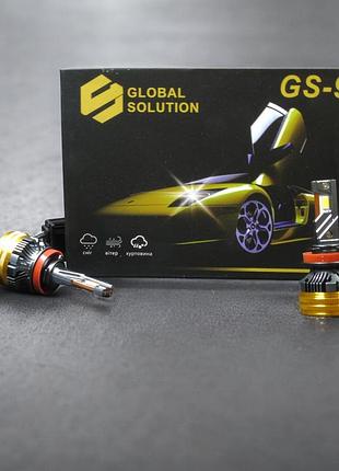 Автомобильная лампа gs9 h11 12-22v 3570 cooler 85w 15000lm 6000к