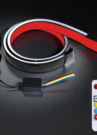 Led спойлер (карбон) 1.2м rgb – динамические стоп-сигналы, повороты, тюнинг и безопасность 12v