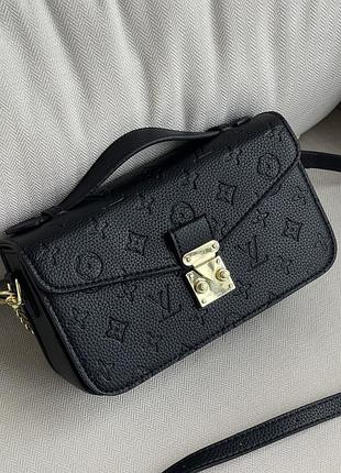 Сумка louis vuitton pochette lux small size чорний