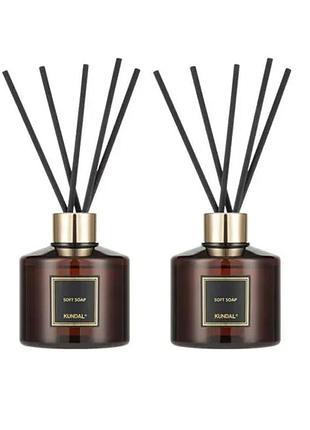 Аромадифузор для дому "м'яке мило" kundal perfume diffuser soft soap 200ml*2ea (набір)
