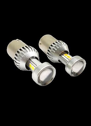Автолампа gs 1156-3030-8smd 12v-24v samsung canbus одноконтактна (аналог лампи p21w) white