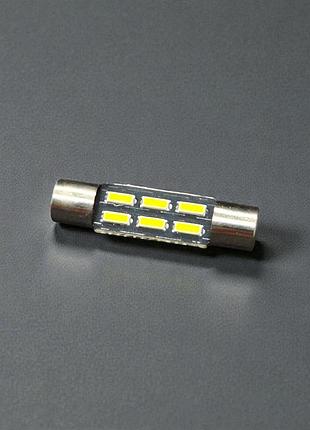 Led лампа festoon 28mm t6.3 canbus 6500k — gs 4014 smd 12v