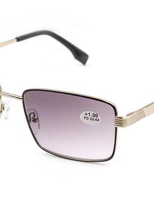 Очки queen 25726-c1 тон. в металлической оправе +2,75