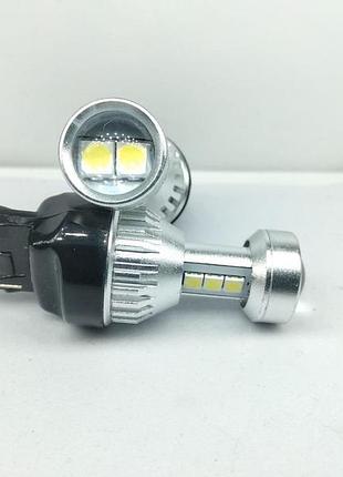 Автомобильная лампа gs 7440-3030-8smd 12v-24v samsung super canbus безцокольная одноконтактная (аналог лампы p21w) белый