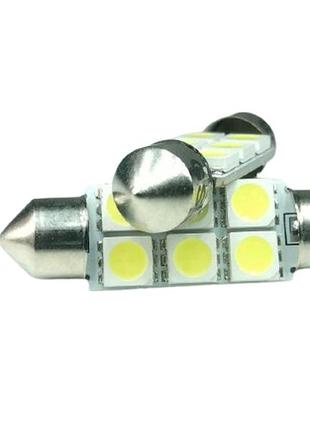 Автолампы салонные gs fs-5050-6smd 39мм 12v белый