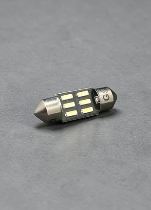 Світлодіодна led лампа c5w (festoon) 31мм fs 4014-6smd 12v white: новий рівень яскравості