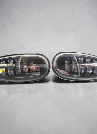 Противотуманные фары led для daewoo lanos sens chance — 5 линз cree 50w штатная установка с правильной светотеневой границей