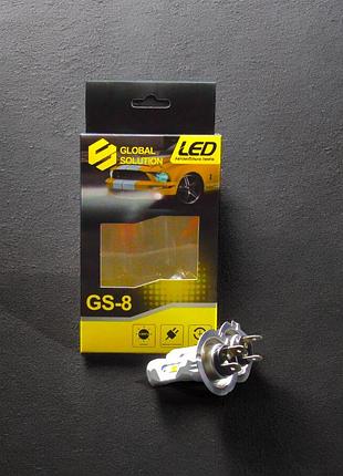 Светодиодная лампа gs-8 h7 12-24v 6000k, 15w, белая