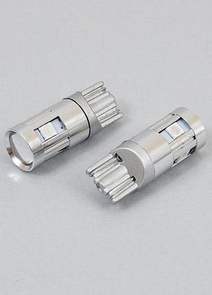 Автолампа gs t10-3030-5smd 12-24v green