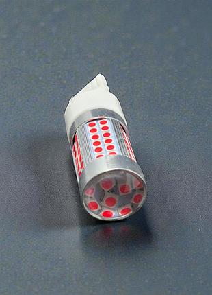 Led лампа 7440 t20 super canbus 12-24v (w21w) — стоп/поворот красная