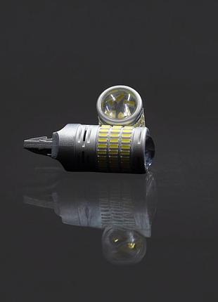 Светодиодная лампа gs 7443-4014-84smd (аналог w21/5w) 10-30v, белая 5000k