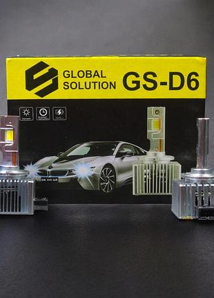Led лампа gs-d6 d1s 9-32v canbus 55w 10000lm ip67 6000k