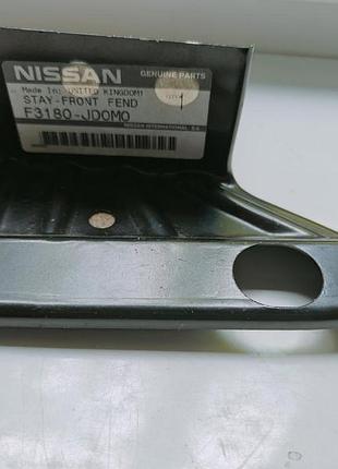 Кронштейн бампера переднього зовнішній правий nissan qashqai (2007-2014) f3180jd0m0