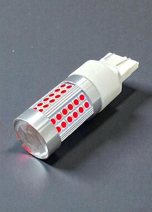 Led лампа 7443 t20 super canbus 12-24v (w21/5w) — стоп + габарит красная