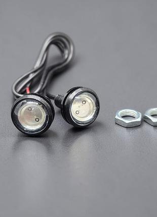 Led лампа орлине око 23мм 12v cob 200lm синя (eagle eye) — вологозахищена ip67