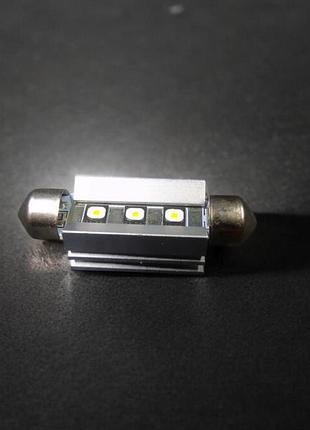 Світлодіодна лампа gs 10-30v fs-3838-3smd osram canbus 41мм білий