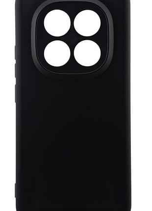 Чехол silicone case для poco m8 pro бампер с микрофиброй черный