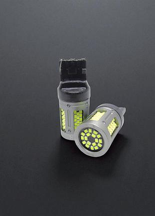 Светодиодная автолампа gs t20 7440 (w21w) 103 smd-2016 canbus 12v зеленая | коррекция поворотников | 500 люмен