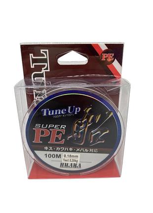 Леска "tuneup" 100м ре черная, тест 5,20кг 0,18мм
