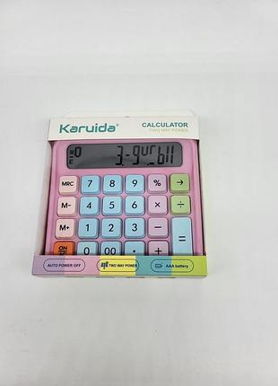 Калькулятор "karuida" 135*138*30 на батарейках + солнечная