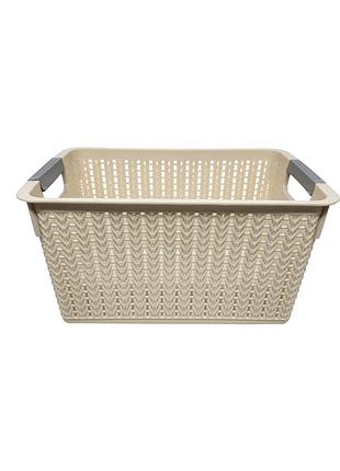 Корзина ажурный 25*17*13.5см с ручками пластиковая