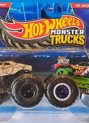 Hot wheels monster trucks 1:64 batman vs the joker jlv71 хот-вілс монстер трак бетмен джокер
