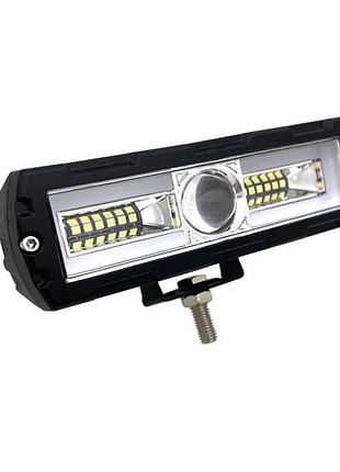 Led фара gs 36w 6csp 12-50v lenz flood + режим дхв 125*50*55мм ip67