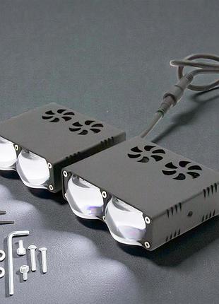 Додаткові led фари l26 40w 12-80v (2 лінзи, білий/жовтий/rgb) комплект 2 шт