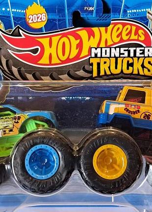 Hot wheels monster trucks 1:64 funny feelings vs mood crusher jlv81 хот-вілс монстер трак муд крашер