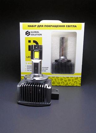 Led лампы d1s 45w 10000lm - прямая замена ксенона с чипами 9054csp