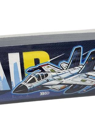 Пенал на блискавці "air" тканина, в коробці 20*4,5*6см