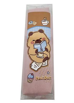 Пенал на блискавці "capybara" тканина, в коробці 20*4,5*6см