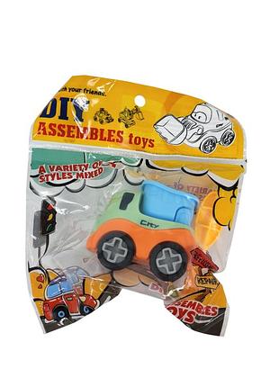 Игрушка-конструктор "вантажевка" с отверткой, 15*12*5см микс