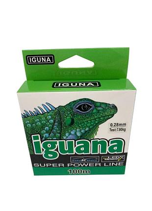 Волосінь "iguana" 100м нейлон, тест 7,9кг 0,28мм