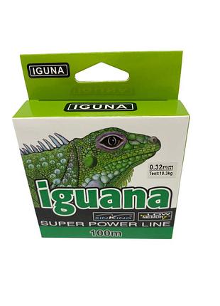 Леска "iguana" 100м нейлон, тест 10,3кг 0,32мм