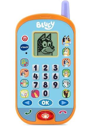 Vtech bluey ring ring phone 80-554600 витек телефон песика блуи интерактивная музыкальная игрушка