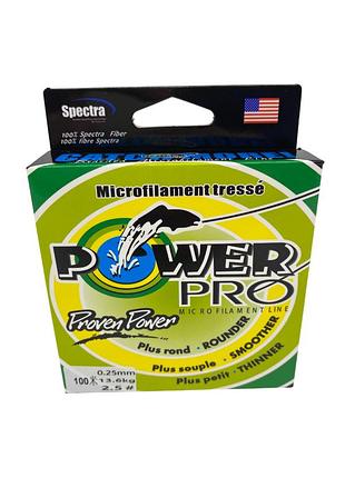 Шнур рибальський "powerpro prd" 100м ре сірий, тест 13,6кг 0,20мм